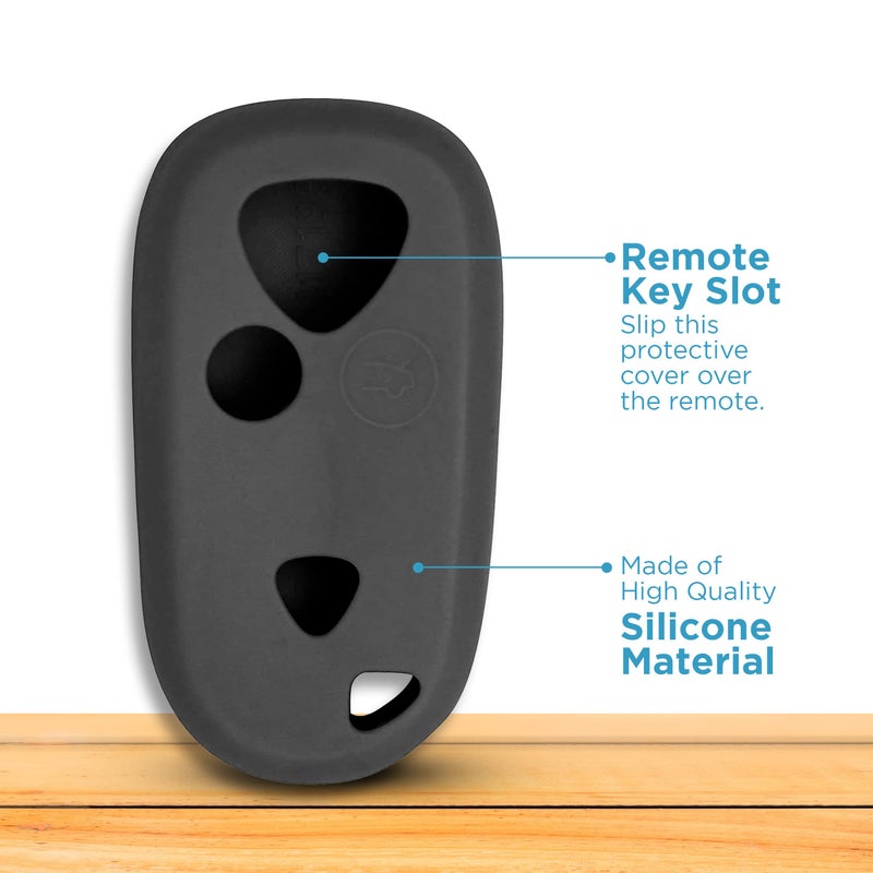 Keyless2Go غطاء سيليكون بديل Keyless2Go لحماية مفاتيح التحكم عن بُعد مع FCC E4EG8D-444H-A - أسود - Image 4